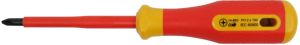 VDE screwdriver, PH2, Phillips, BL 100 mm, L 214 mm, 14-683 VDE