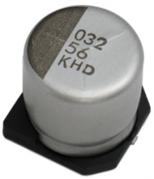 Polymer hybrid aluminum electrolytic capacitor, SMD, 100 µF, 25 V, ±20 %, HHXD250ARA101MF80G