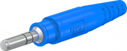6 mm plug, crimp connection, 10 mm², blue, 15.0001-23