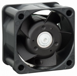DC axial fan, 12 V, 40 x 40 x 25 mm, 24 m³/h, 44 dB, ball bearing, ebm-papst, 412 J/2 HH