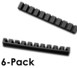 PCB Card Adaptors 51x5x6 mm, black, ABS, 1591Z6
