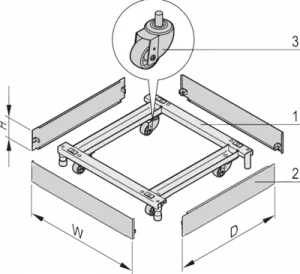 21630-662 SCHROFF Accessories for Enclosures