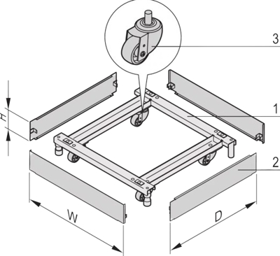 21630-664 SCHROFF Accessories for Enclosures Image 1