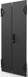 Varistar CP Double Steel Door, Plain, 3-PointLocking, RAL 7021, 24 U, 1200H, 600W