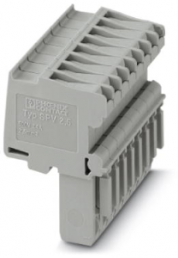 Plug, spring balancer connection, 0.08-4.0 mm², 8 pole, 24 A, 6 kV, gray, 3041781