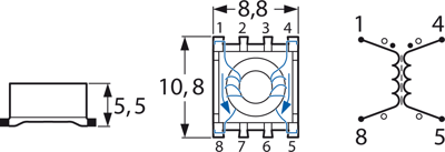 00 5535 28 Neosid Coupled Inductors Image 2