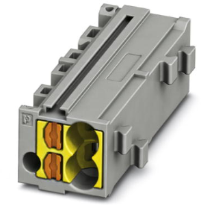 Shunting honeycomb, push-in connection, 0.14-2.5 mm², 1 pole, 17.5 A, 6 kV, gray, 3270437