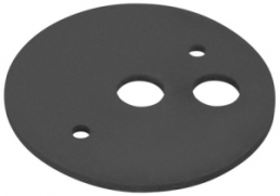 Seal, black, (Ø x H) 57 mm x 2 mm, for steady light 850, 975 850 01