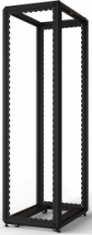 42 U cabinet rack, mobile, (H x W x D) 2000 x 800 x 600 mm, steel, black gray, 20630-233