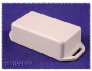 ABS miniature enclosure, (L x W x H) 60 x 35 x 20 mm, light gray (RAL 7035), IP54, 1551HFLGY