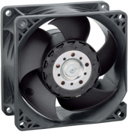 DC axial fan, 12 V, 80 x 80 x 38 mm, 222 m³/h, 71 dB, ball bearing, ebm-papst, 8212 JH4