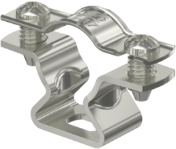 Spacer clamp, max. bundle Ø 17 mm, stainless steel, (L x W) 44 x 14 mm