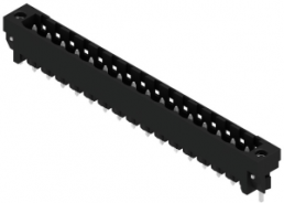 Pin header, 16 pole, pitch 5.08 mm, straight, black, 1838580000
