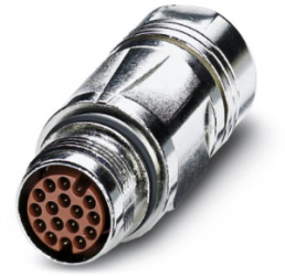 Plug, M17, 17 pole, crimp connection, SPEEDCON locking, straight, 1624530