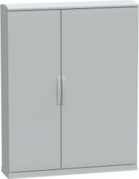 Control cabinet, (H x W x D) 1500 x 1250 x 320 mm, IP44, polyester, light gray, NSYPLAZT15123G