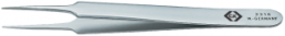 ESD precision tweezers, uninsulated, antimagnetic, stainless steel, 105 mm, T2316