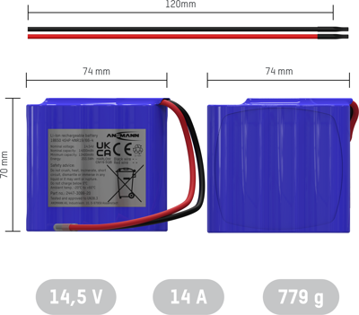2447-3099-20 Ansmann Rechargeable Battery Packs Image 2