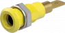 4 mm socket, plug-in connection, mounting Ø 8.1 mm, yellow, 64.3040-24