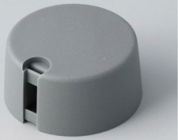 Rotary knob, 4 mm, plastic, gray, Ø 31 mm, H 16 mm, A1031048