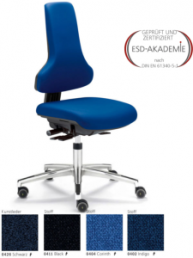 ESD swivel chair ERGO-PRO 800 BS2 imitation leather