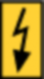 Polyamide cable maker, imprint "symbol: lightning", (L x W x H) 3 x 5.5 x 5 mm, max. bundle Ø 2.2 mm, yellow, 561-00764