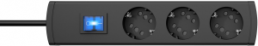 Outlet strip, 3-way, 5 m, 16 A, anthracite, 234005013