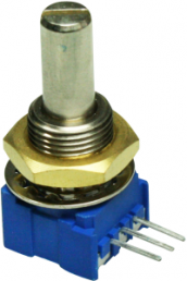 Conductive plastic potentiometer, 10 kΩ, 0.5 W, linear, solder pin, 51RAD-R22-B15L