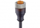 Sensor actuator cable, M12-cable socket, straight to open end, 5 pole, 2 m, PUR, black, 4 A, 11373