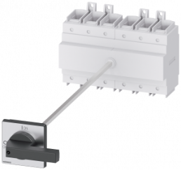 Main switch, Rotary actuator, 6 pole, 160 A, 690 V, (W x H x D) 224 x 168 x 106 mm, front mounting, 3LD2318-3VK11