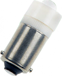 Single LED with socket, BA9s, 24 V, white