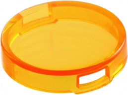 Cap, round, Ø 15 mm, (H) 3.8 mm, yellow, for pushbutton switch, 5.49.257.011/1402