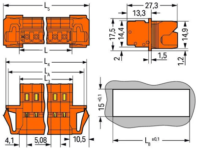 231-640/114-000 WAGO PCB Connection Systems Image 2