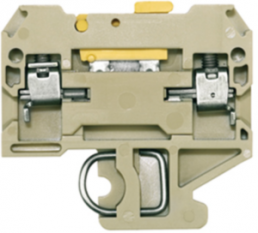 Isolating and measuring isolating terminal block, screw connection, 0.5-4.0 mm², 10 A, 6 kV, beige/yellow, 0412260000