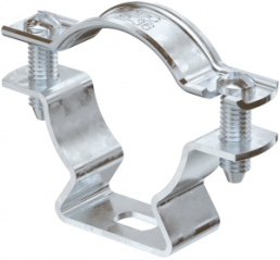 Spacer clamp, max. bundle Ø 36 mm, steel, hot dip galvanized, (L x W) 65 x 16 mm