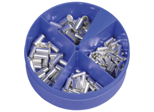 Assortment Box with uninsulated wire end ferrules, 0.5 to 2.5 mm², 1000 pieces