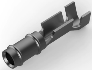 Round plug, Ø 1.47 mm, L 9.65 mm, uninsulated, straight, 0.2-0.6 mm², AWG 24-20, 60789-1