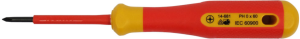 VDE screwdriver, PH0, Phillips, BL 60 mm, L 160 mm, 14-681 VDE