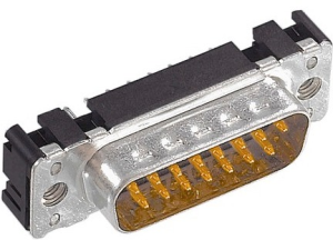 D-Sub plug, 25 pole, standard, straight, solder pin, 09653297702