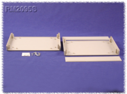 ABS enclosure, (L x W x H) 50 x 180 x 250 mm, light gray (RAL 7035), IP43, RM2095S