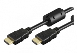 HDMI cable High Speed with Ethernet Black with ferrite 15 m