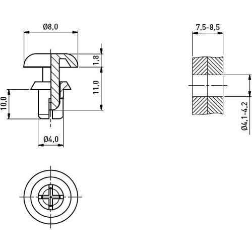 072.21.480 Ettinger Rivets, Dowels Image 2