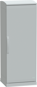 Control cabinet, (H x W x D) 1250 x 500 x 420 mm, IP44, polyester, light gray, NSYPLAZT1254G