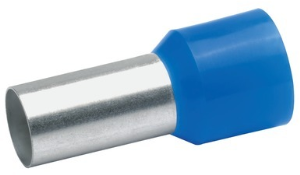 Insulated Wire end ferrule, 50 mm², 40 mm/25 mm long, DIN 46228/4, blue, 48025