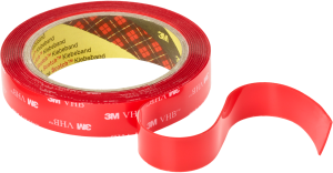 Double-sided adhesive tape, 19 x 1 mm, foil, transparent, 3 m, 4910F/19/3