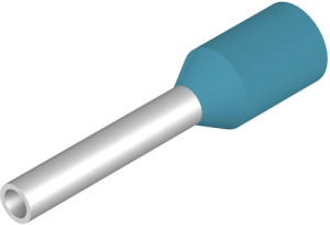 Insulated Wire end ferrule, 0.25 mm², 10 mm/6 mm long, light blue, 9026050000