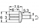 Expanding rivet, L 6.0, D 6.0, d 3.0 mm, PA 6.6, plain, TY3-P1, halogen-free