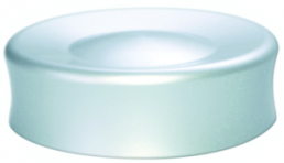 Rotary knob, 6 mm, aluminum, silver, Ø 44.5 mm, H 13.7 mm, K1-CN-S60