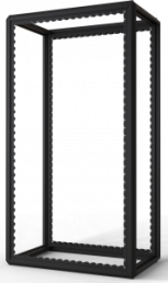 38 U cabinet rack, (H x W x D) 1800 x 600 x 1000 mm, steel, black gray, 20630-094