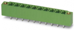 Pin header, 11 pole, pitch 5.08 mm, straight, green, 1847709