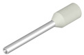 Insulated Wire end ferrule, 0.5 mm², 18 mm/12 mm long, white, 1076990000